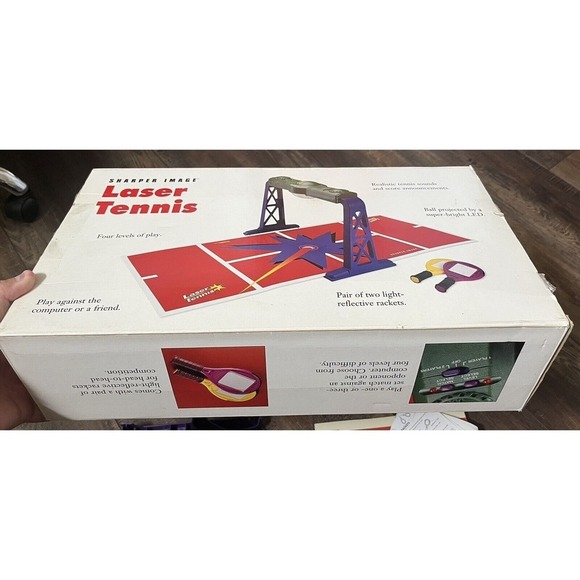 Vintage 1999 Tiger Electronics Board Game Toy Laser Tennis Very Rare Sports - Picture 3 of 8